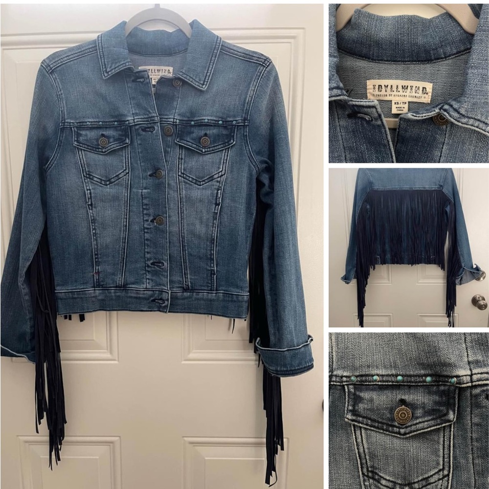 Women’s XS Idyllwind Jean jacket with fringe